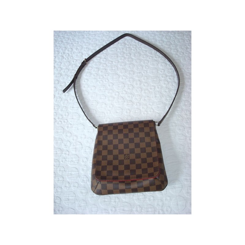 Besace damier marron