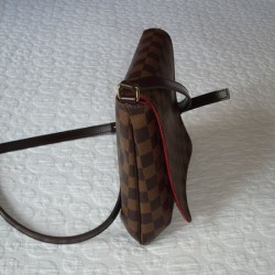 Besace damier marron